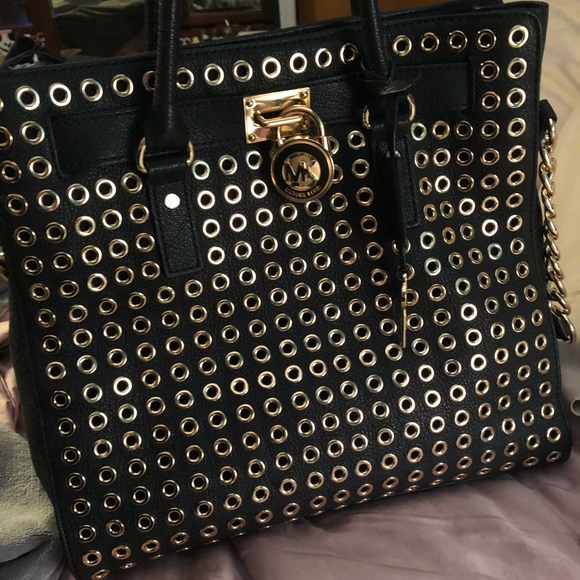 michael kors grommet bag